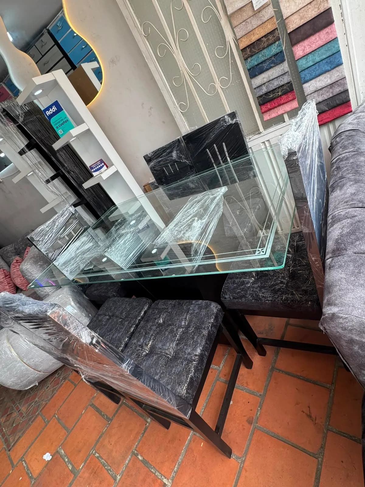Comedor de vidrio 4 puestos
