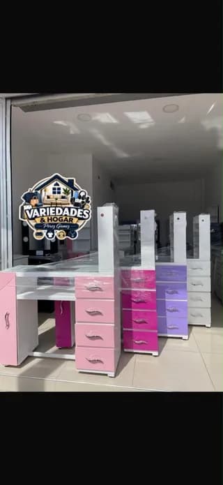 mesa de uñas doble esmaltero 1