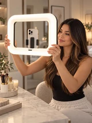 cuadro de luz para grabar contenido 2