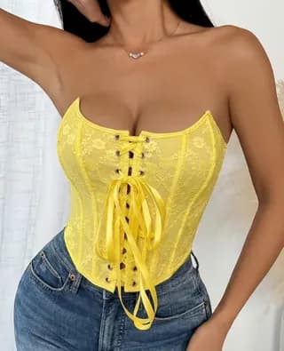 Corset Corto Amarillo T-S 1