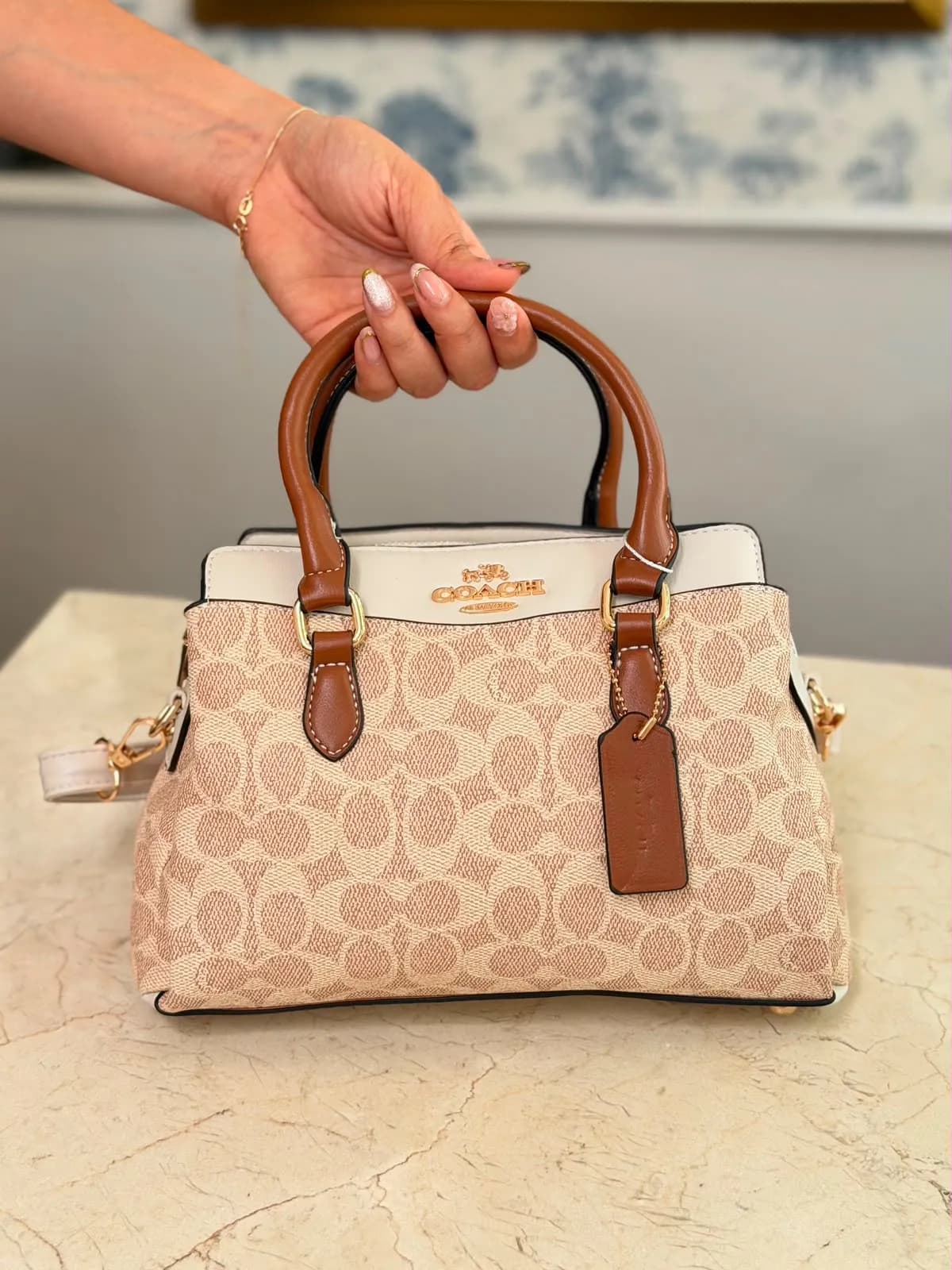 cartera coach 2 correas aza corta